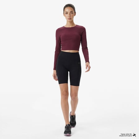 Energetics Olene LS Kadın Bordo Antrenman T-Shirt