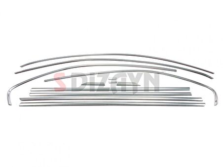 S-Dizayn VW Jetta Krom Cam Çerçeve Seti 12 Prç. 2011 Üzeri