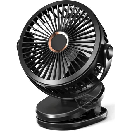 Üniversal Mandallı Oto Ofis Araç İçi Torpido Üstü Vantilatör USB ve Çakmak Girişli Tak Çalıştır Soğutucu Fan 360° Dönebilen Ultra Sessiz Oynar Başlıklı 6'' Araç Fanı