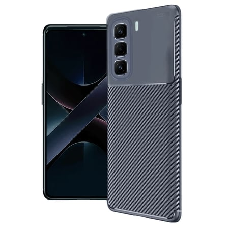 İnfinix Hot 50 Pro Plus 4G Auto Focus Karbon Kapak - Lacivert