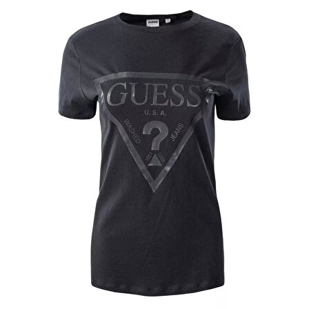 Guess Kadın  Adele  Regular  Siyah  T-Shirt