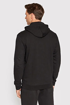 Erkek Guess Kapüşonlu Fermuarlı Sweatshirt - Siyah  | M