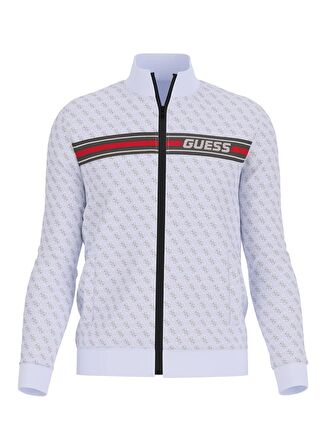 Guess Zip Ceket, M, Beyaz