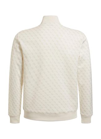 Guess Zip Ceket, M, Beyaz