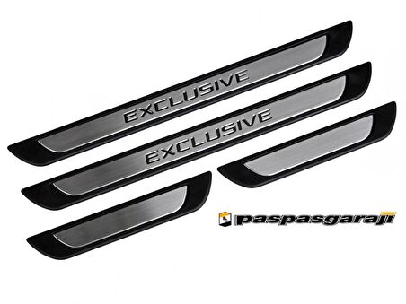 Paspasgarajı Volkswagen Passat B8 Krom Kapı Eşik Koruması Exclusive Line 2015-2019 Arası 4 Parça
