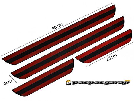 Paspasgarajı Volkswagen Passat B8 Krom Kapı Eşik Koruması Exclusive Line 2015-2019 Arası 4 Parça