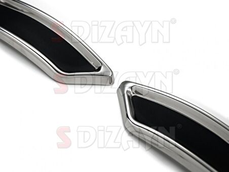 S-Dizayn VW Passat B8 Krom Egzoz Görünümü Difüzör R Line Still 2 Parça S Dizayn 2015-2019