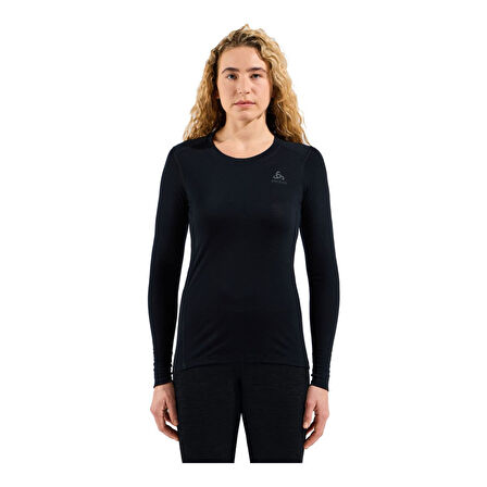 Odlo Merino 200 Termal Kadın Üst İçlik Siyah