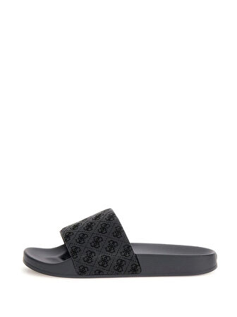 Guess Erkek  Siyah Tokyo 4G Logolu Terlik