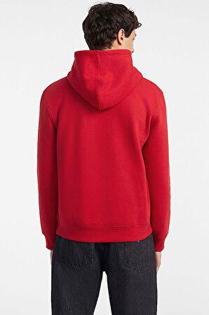 Erkek GJ HOOD SLIM MINI Kapüşonlu Sweatshirt - Kırmızı  | S