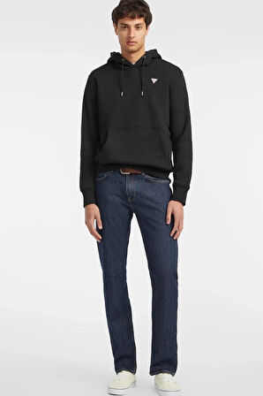 Erkek GJ HOOD SLIM MINI Kapüşonlu Sweatshirt - Siyah  | M