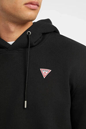 Erkek GJ HOOD SLIM MINI Kapüşonlu Sweatshirt - Siyah  | M