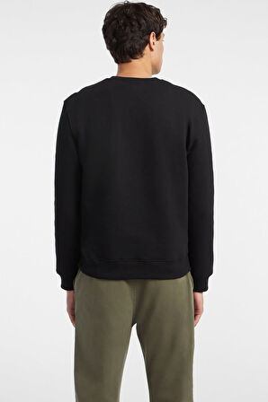 Erkek GJ CN Önde Logo Sweatshirt - Siyah | L