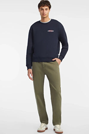 Erkek Guess Jeans CN REG Sweatshirt - Lacivert | M