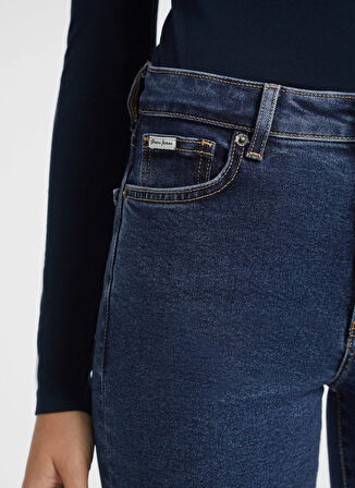 Guess Jeans Normal Bel Normal Koyu Mavi Kadın Denim Pantolon GJ G05 HIGH RISE SKI - ECO RECY CO