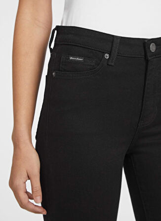 Guess Jeans Normal Bel Normal Paça Normal Siyah Kadın Denim Pantolon GJ G05 HIGH RISE SKI - ECO RECY CO