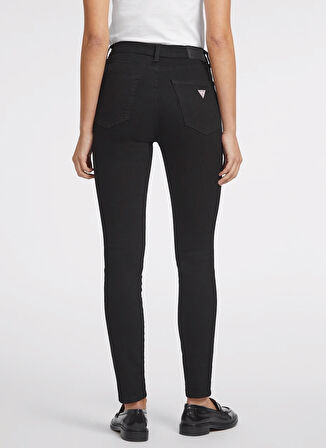 Guess Jeans Normal Bel Normal Paça Normal Siyah Kadın Denim Pantolon GJ G05 HIGH RISE SKI - ECO RECY CO
