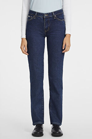 Kadın Normal Bel Straight Jean - Lacivert | 27