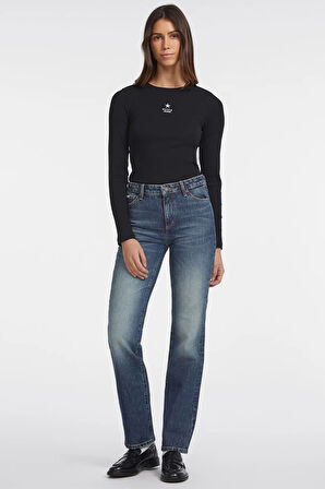 Guess GJ G08 MID RISE STRA Kadın Mavi Jeans W4YA98D5FC1-GJEW