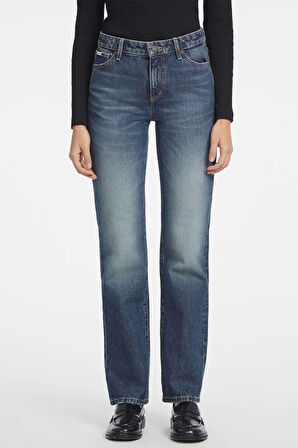 Guess Jeans GJ G08 MID RISE STRA Kadın Mavi Jeans W4YA98D5FC1-GJEW