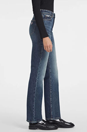 Guess Jeans GJ G08 MID RISE STRA Kadın Mavi Jeans W4YA98D5FC1-GJEW