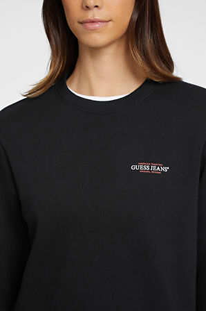 Kadın GJ CN REG MINI Sweatshirt - Siyah  | L