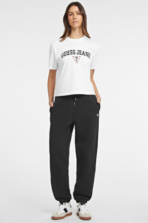 Kadın GJ TRIANGLE LABEL Jogger Pantolon - Siyah  | XS