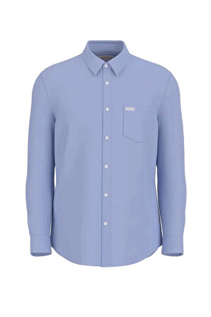 Guess  GJ LS SLIM POCKET SH Erkek Lacivert Gömlek M4YH35WGCF1-G76S