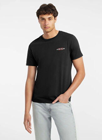 Guess Jeans Siyah Erkek T-Shirt M4YI55K8HM0JBLK GJ SS CN SLIM AMERI