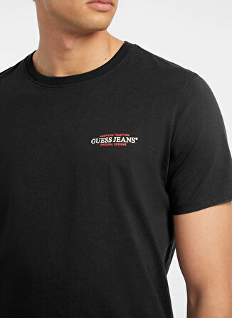 Guess Jeans Siyah Erkek T-Shirt M4YI55K8HM0JBLK GJ SS CN SLIM AMERI