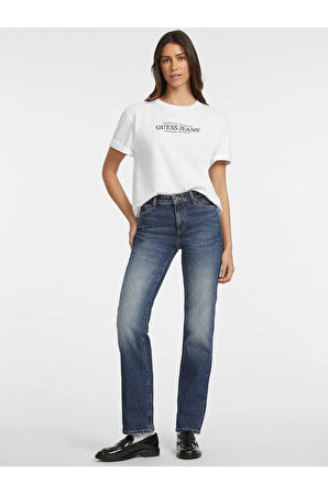 Jeans Kadın Boxy Fit T-shirt