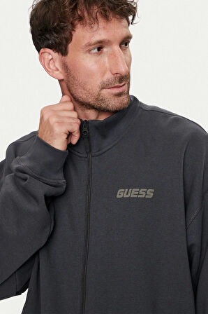 Guess Erkek Emis Full Fermuarlı Sweatshirt