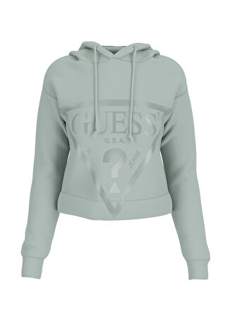Yeşil Kadın Kapüşon Yaka Normal Kalıp Sweatshirt V2YQ08K7UW2G8ES-NEW ALISA HOODED SW