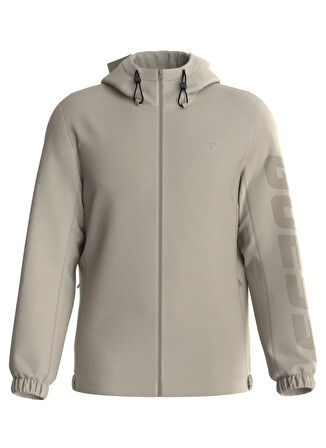 Guess Bej Erkek Rüzgarlık Z4YL03WG962G1CA-STENO HOODED JACKET