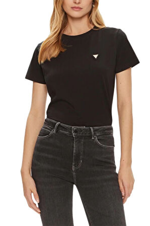 Kadın COLETTE Regular Fit Logolu T-Shirt - Siyah  | M