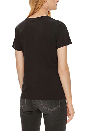Kadın COLETTE Regular Fit Logolu T-Shirt - Siyah  | M