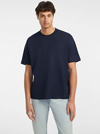 Guess Jeans Erkek Lacivert Oversize Fit T-Shirt M4YI44K8FQ4-A71W