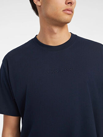Guess Jeans Erkek Lacivert Oversize Fit T-Shirt M4YI44K8FQ4-A71W