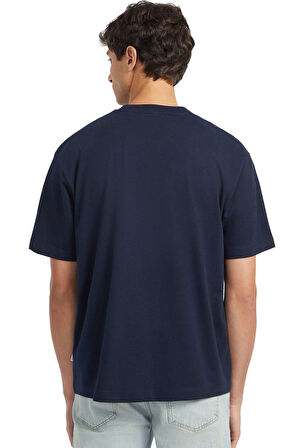 Erkek GJ SS CN OS Logolu Pamuk T-Shirt – Lacivert | L