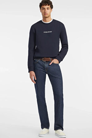 Erkek GJ CN Önde Logo Sweatshirt - Lacivert  | L