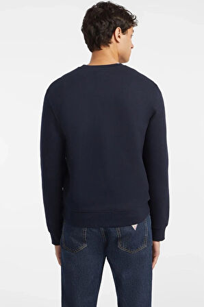 Erkek GJ CN Önde Logo Sweatshirt - Lacivert  | XL