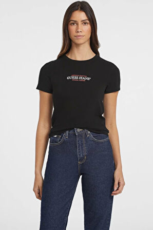 Guess Kadın Jeans  Slim Siyah T-Shirt
