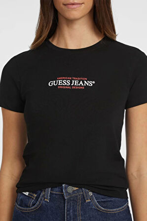 Guess Kadın Jeans  Slim Siyah T-Shirt