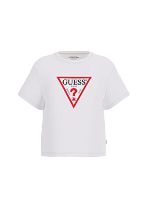 Kadın GJ SS Cn Boxy Iconic T-Shirt - Beyaz | S