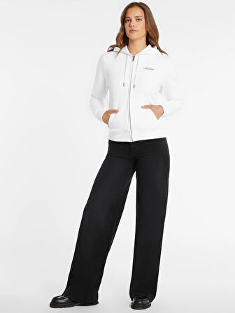 Guess Jeans Kadın Beyaz Sweatshirt W4YQ13KC811-G011