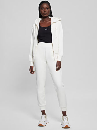 Guess Olympe Fermuarlı Kapüşonlu Kadın Sweatshirt V4YQ06KCAY2