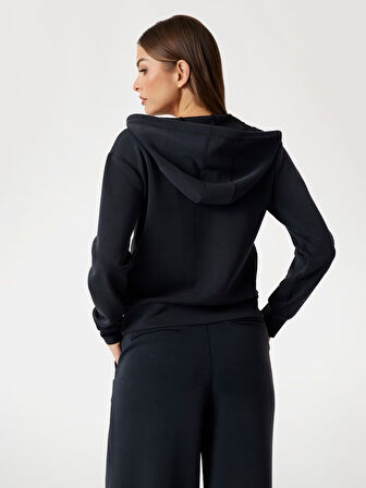 Guess Olympe Fermuarlı Kapüşonlu Kadın Sweatshirt V4YQ06KCAY2