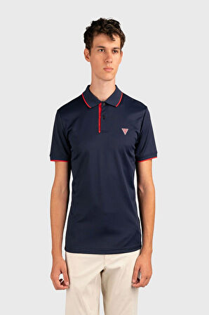 Guess Erkek Lacivert Polo T-Shirt