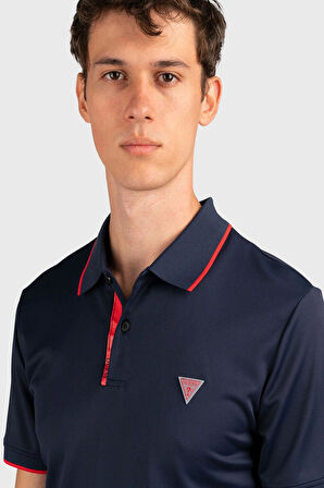 Guess Erkek Lacivert Polo T-Shirt