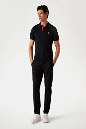 Guess Erkek Siyah Polo T-Shirt
